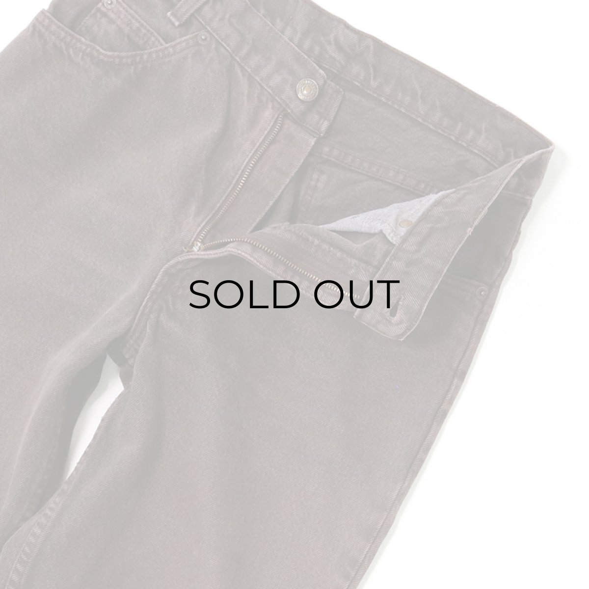 画像4: LEVI'S 550 BROWN DENIM PANTS "made in USA" 【W30 程度】 (4)