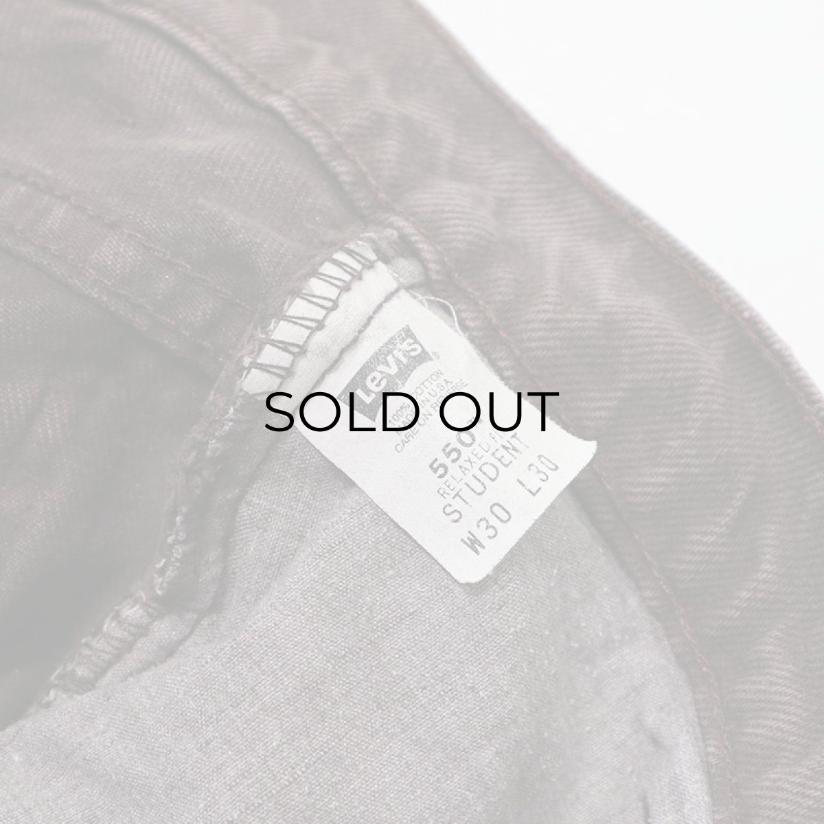 画像8: LEVI'S 550 BROWN DENIM PANTS "made in USA" 【W30 程度】 (8)