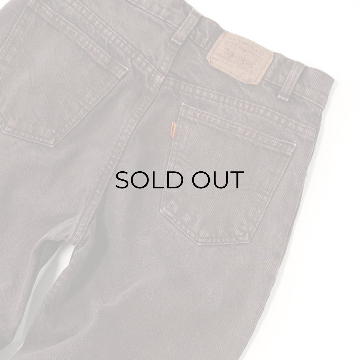画像6: LEVI'S 550 BROWN DENIM PANTS "made in USA" 【W30 程度】 (6)