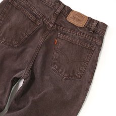 画像6: LEVI'S 550 BROWN DENIM PANTS "made in USA" 【W30 程度】 (6)