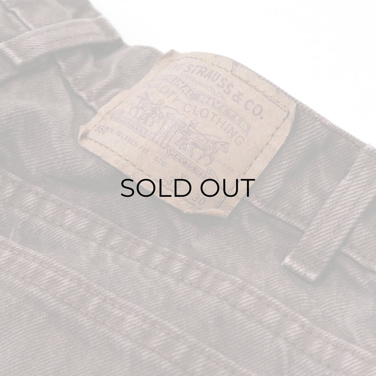 画像7: LEVI'S 550 BROWN DENIM PANTS "made in USA" 【W30 程度】 (7)