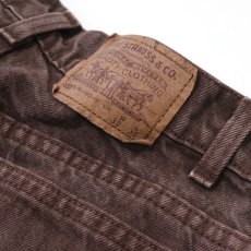 画像7: LEVI'S 550 BROWN DENIM PANTS "made in USA" 【W30 程度】 (7)