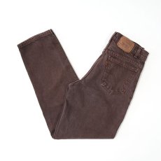 画像1: LEVI'S 550 BROWN DENIM PANTS "made in USA" 【W30 程度】 (1)