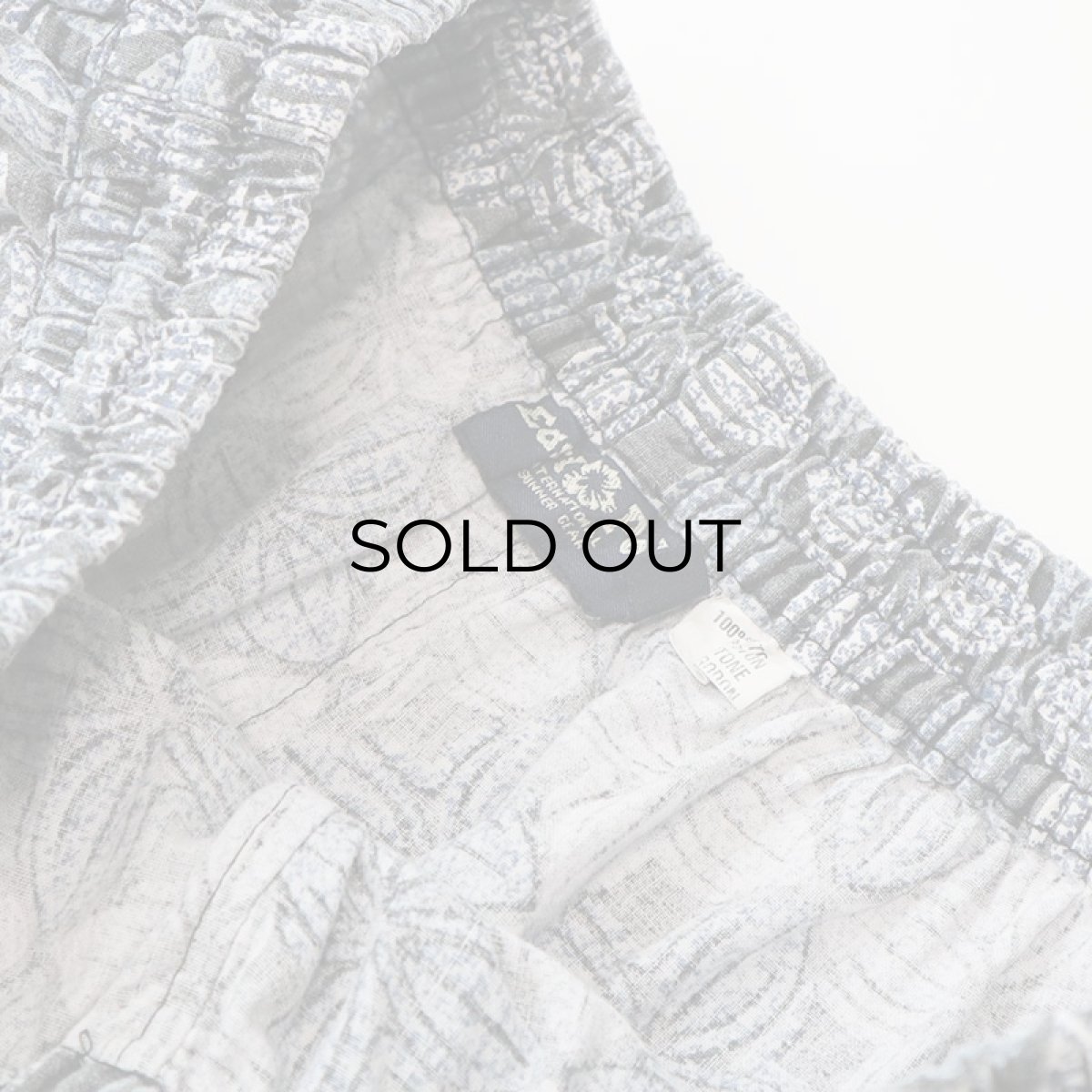 画像10: 80's East Pole COTTON ALL OVER PATTERN EASY PANTS (10)