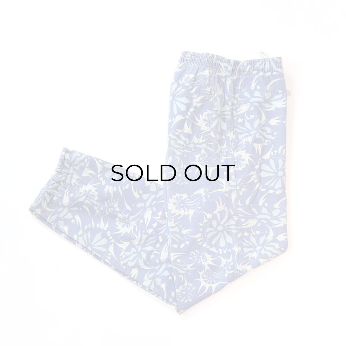 画像1: 80's VER TI CAL COTTON ALL OVER PATTERN EASY PANTS (1)