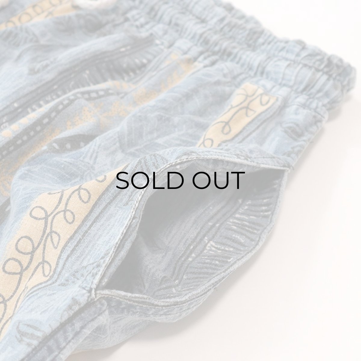 画像6: 〜90's ACTION'S COTTON ALL OVER PATTERN EASY PANTS (6)