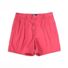 画像1: 90's Polo by Ralph Lauren "POLO CHINO" COTTON TWILL TUCK SHORTS【W34 程度】 (1)