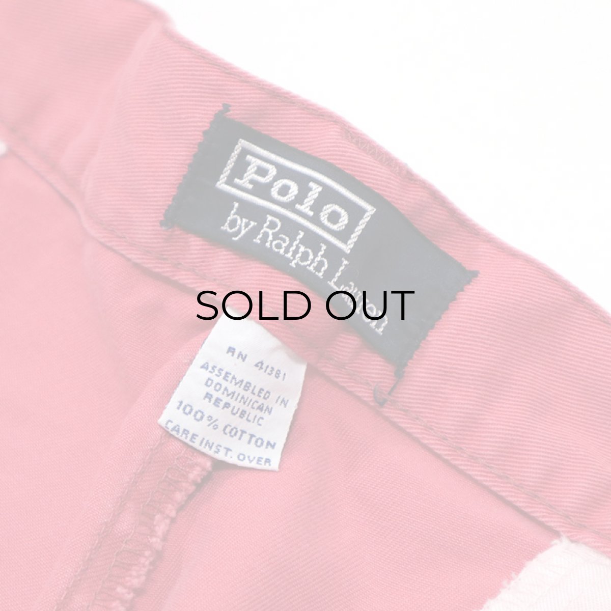 画像7: 90's Polo by Ralph Lauren "POLO CHINO" COTTON TWILL TUCK SHORTS【W34 程度】 (7)