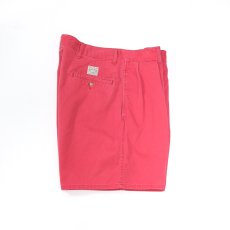 画像2: 90's Polo by Ralph Lauren "POLO CHINO" COTTON TWILL TUCK SHORTS【W34 程度】 (2)