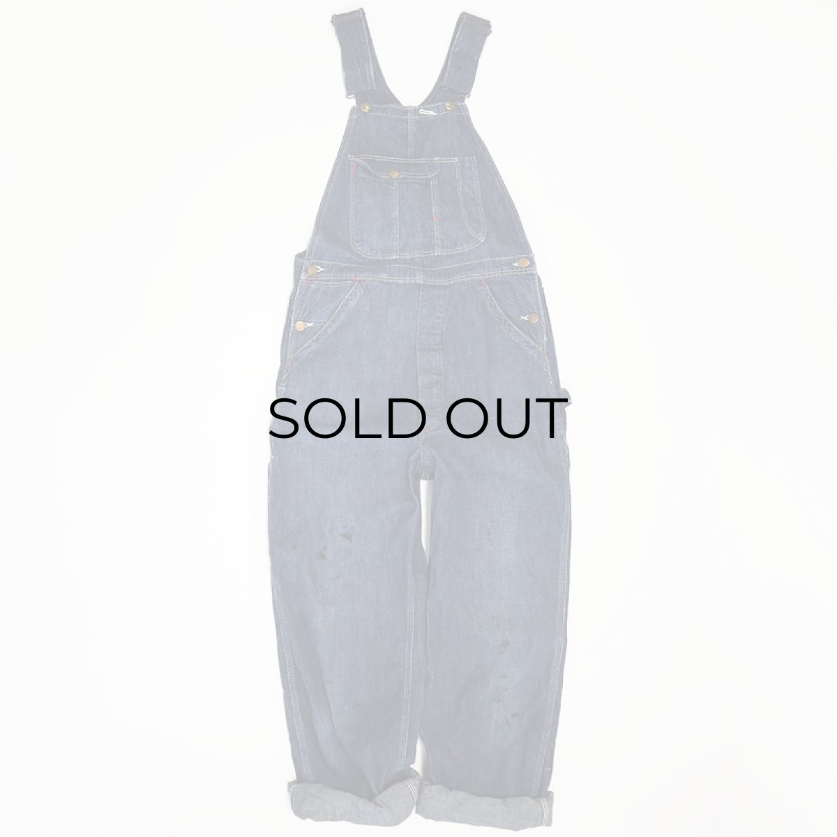画像1: 〜60's BLUE BELL "CASEY JONES" COTTON DENIM OVERALL (1)