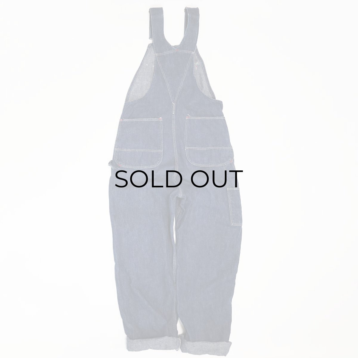 画像2: 〜60's BLUE BELL "CASEY JONES" COTTON DENIM OVERALL (2)