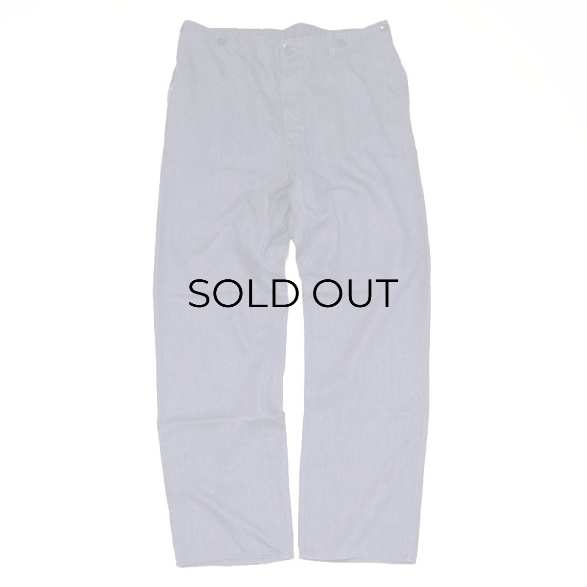 画像2: OLD VEB beb BENNECKENSTEIN Lt.Oz DENIM GERMAN WORK PANTS　【W36 x L31.5 程度】 (2)