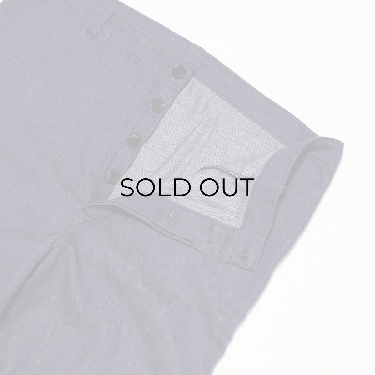 画像5: OLD UNKNOWN BRAND Lt.Oz DENIM GERMAN WORK PANTS　【W37 x L29 程度】 (5)