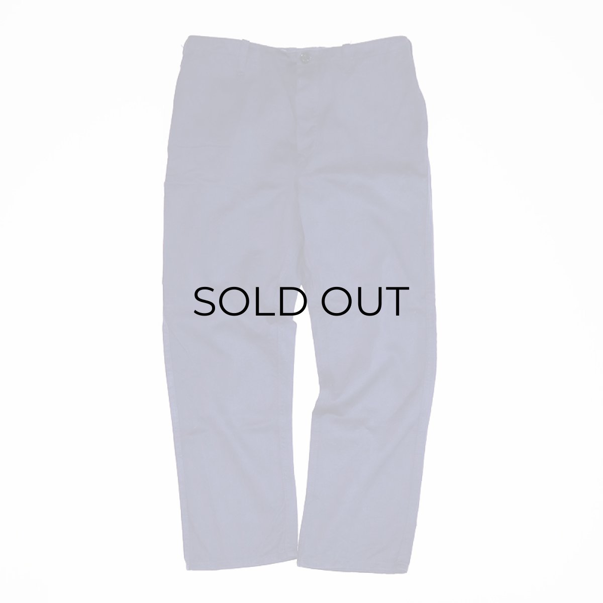 画像2: OLD UNKNOWN BRAND COTTON TWILL EURO WORK PANTS　【W32 x L28 程度】 (2)