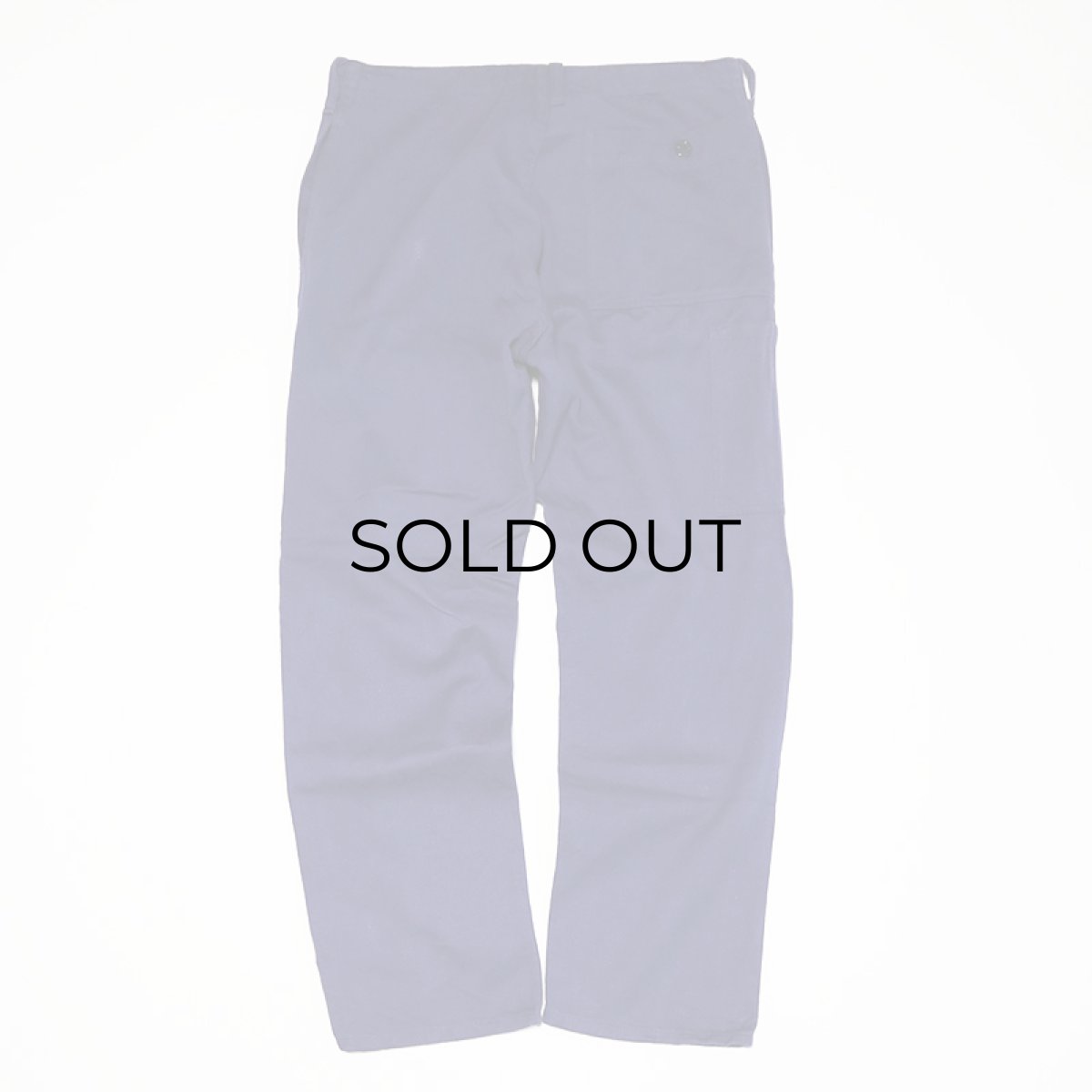 画像4: OLD UNKNOWN BRAND COTTON TWILL EURO WORK PANTS　【W32 x L28 程度】 (4)
