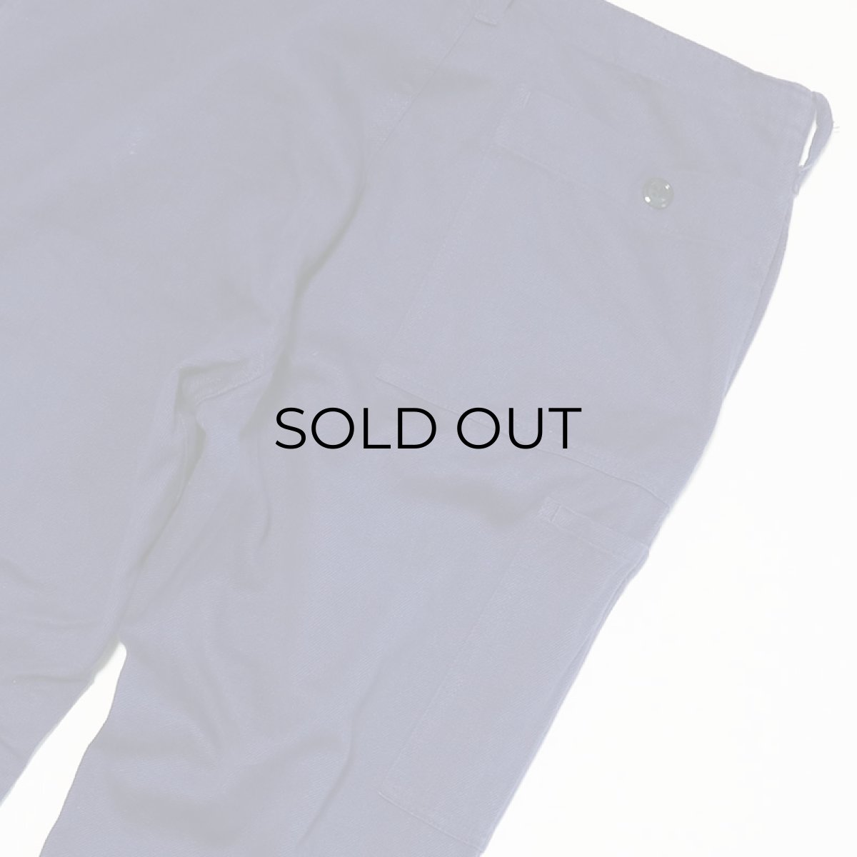 画像9: OLD UNKNOWN BRAND COTTON TWILL EURO WORK PANTS　【W32 x L28 程度】 (9)