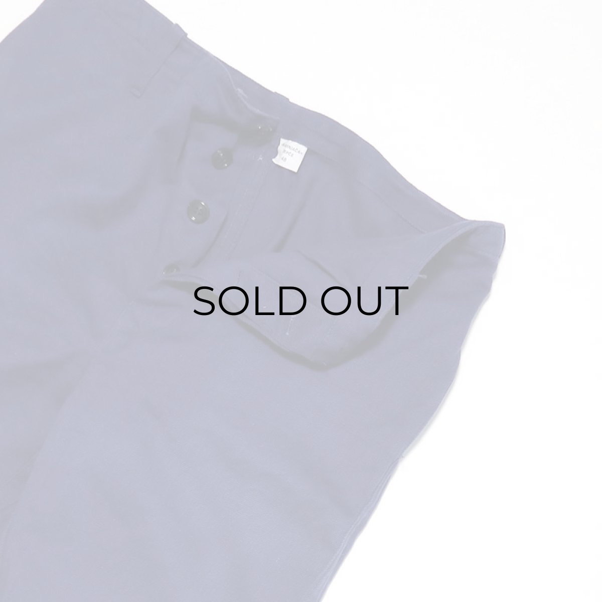 画像5: OLD UNKNOWN BRAND COTTON TWILL EURO WORK PANTS　【W32 x L28 程度】 (5)