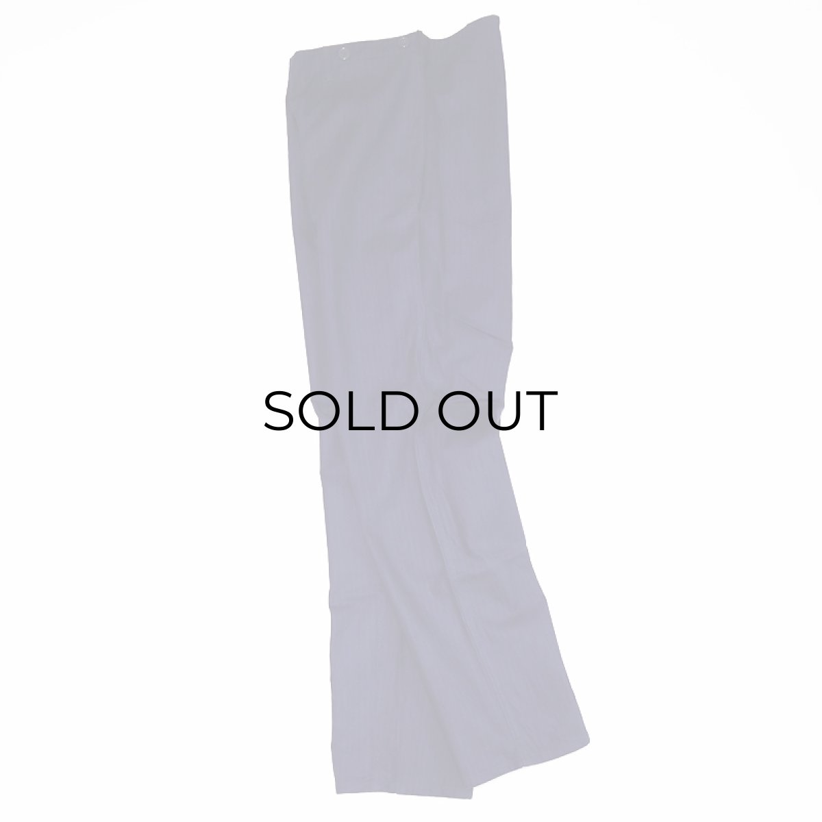 画像3: OLD UNKNOWN BRAND COTTON HERRINGBONE TWILL GERMAN WORK PANTS　【W36 x L31 程度】 (3)