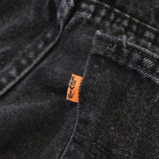 画像7: LEVI'S 550 BLACK DENIM SHORTS "made in USA" 【W30 程度】 (7)