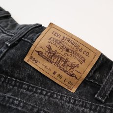 画像6: LEVI'S 550 BLACK DENIM SHORTS "made in USA" 【W30 程度】 (6)