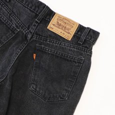 画像5: LEVI'S 550 BLACK DENIM SHORTS "made in USA" 【W30 程度】 (5)