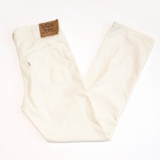 画像1: 80's LEVI'S 509 WHITE HOPSACK STRAIGHT PANTS "made in USA" 【W34 x L32 程度】 (1)