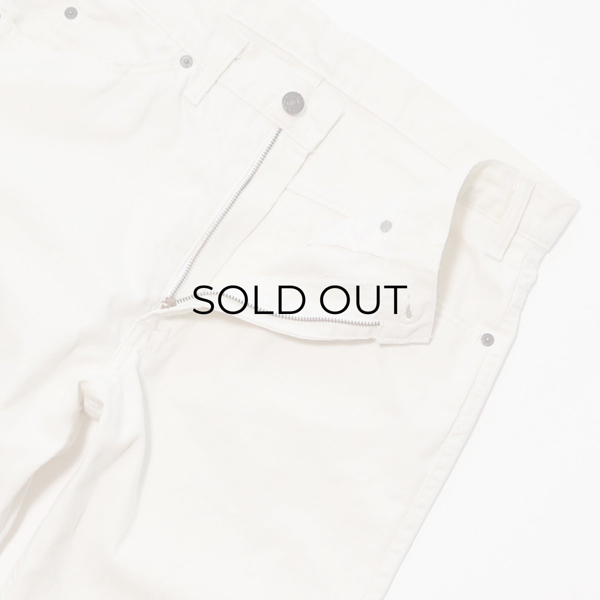 画像5: 80's LEVI'S 509 WHITE HOPSACK STRAIGHT PANTS "made in USA" 【W34 x L32 程度】 (5)