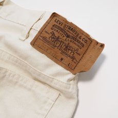 画像11: 80's LEVI'S 509 WHITE HOPSACK STRAIGHT PANTS "made in USA" 【W34 x L32 程度】 (11)