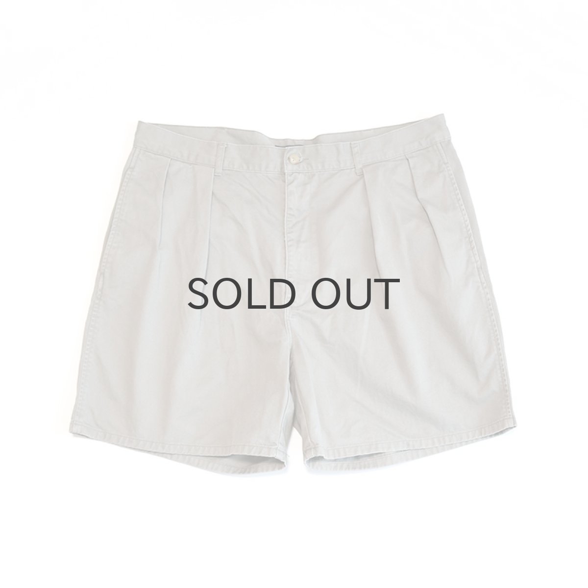 画像1: 90's Polo by Ralph Lauren "POLO CHINO" COTTON TWILL TUCK SHORTS【W37 程度】 (1)