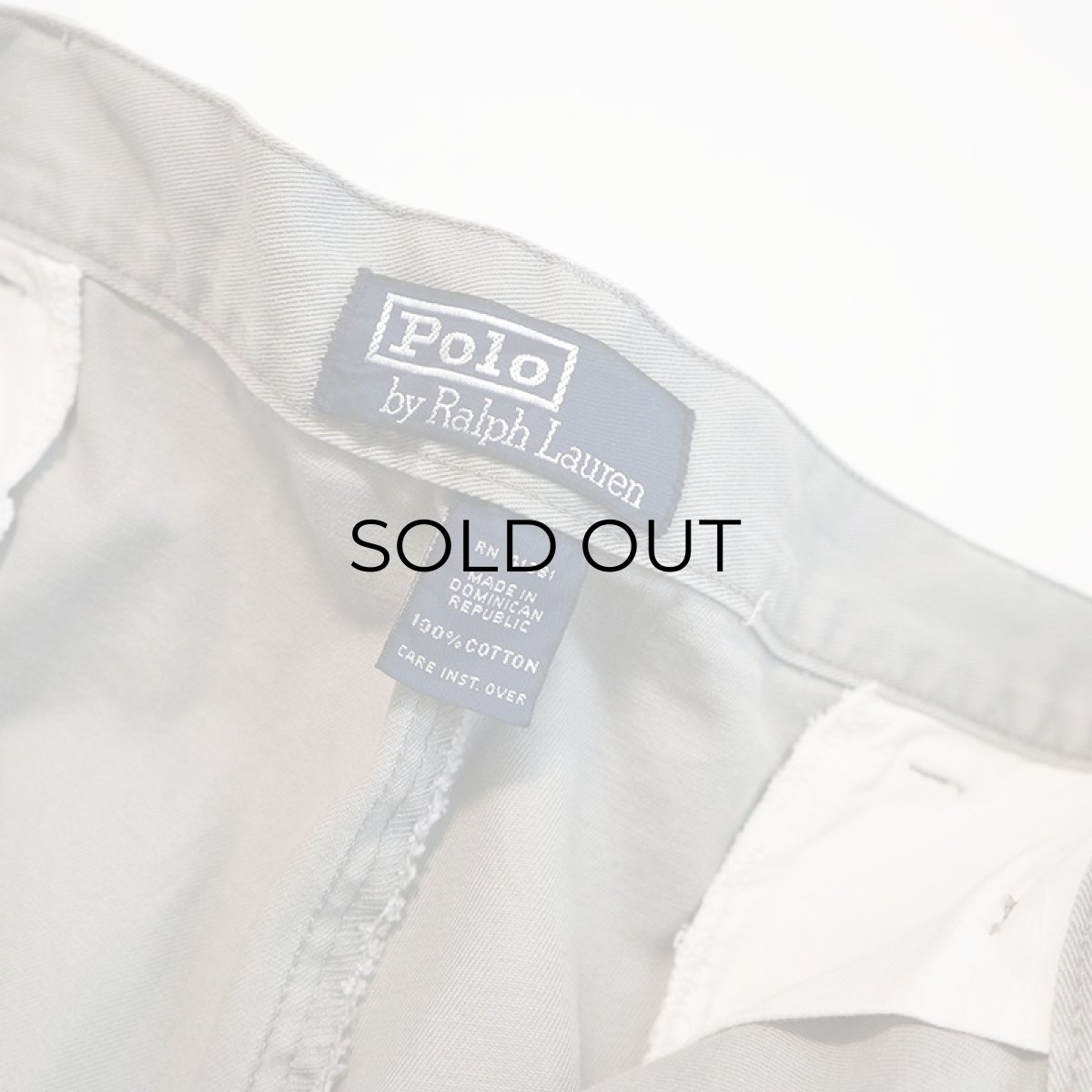 画像7: 90's Polo by Ralph Lauren "POLO CHINO" COTTON TWILL TUCK SHORTS【W37 程度】 (7)