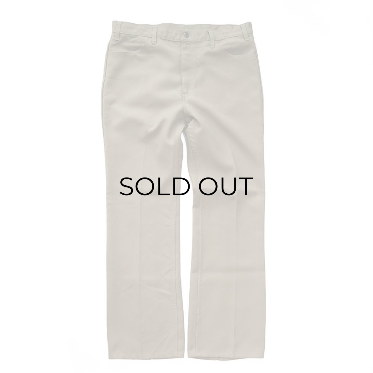 画像2: 80's LEVI'S 517 POLYESTER BOOTS CUT PANTS "made in USA" 【Size : W38 x L32 程度】 (2)