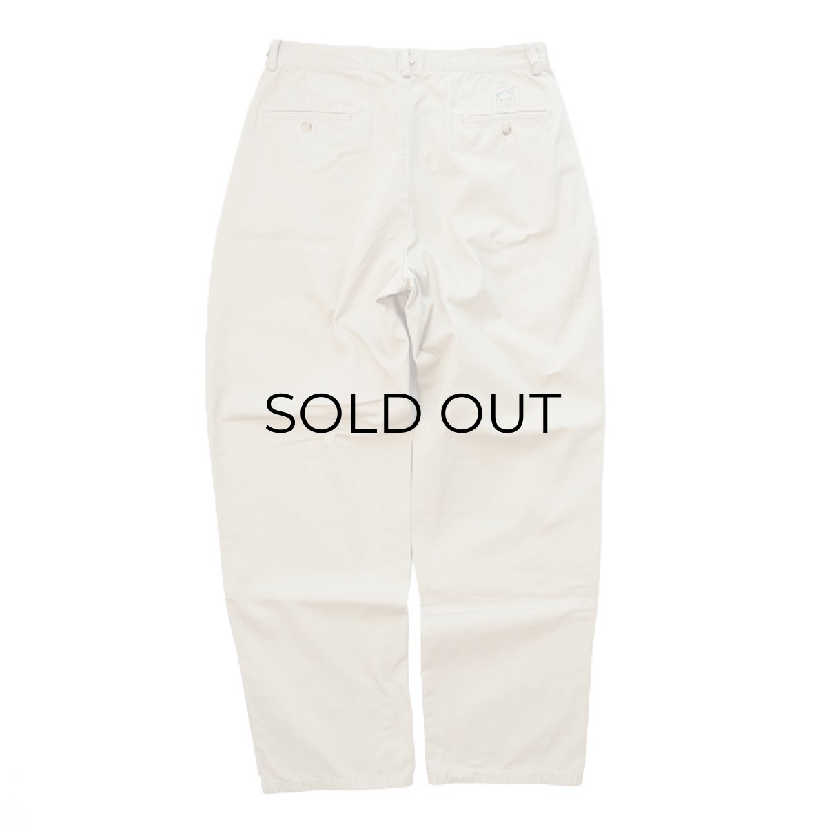 画像2: 〜90's Polo by Ralph Lauren "POLO CHINO" COTTON TWILL TUCK PANTS "MADE IN USA"【W33 x L32 程度】 (2)