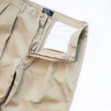 画像3: 〜90's Polo by Ralph Lauren "POLO CHINO" COTTON TWILL TUCK PANTS "MADE IN USA"【W33 x L32 程度】 (3)