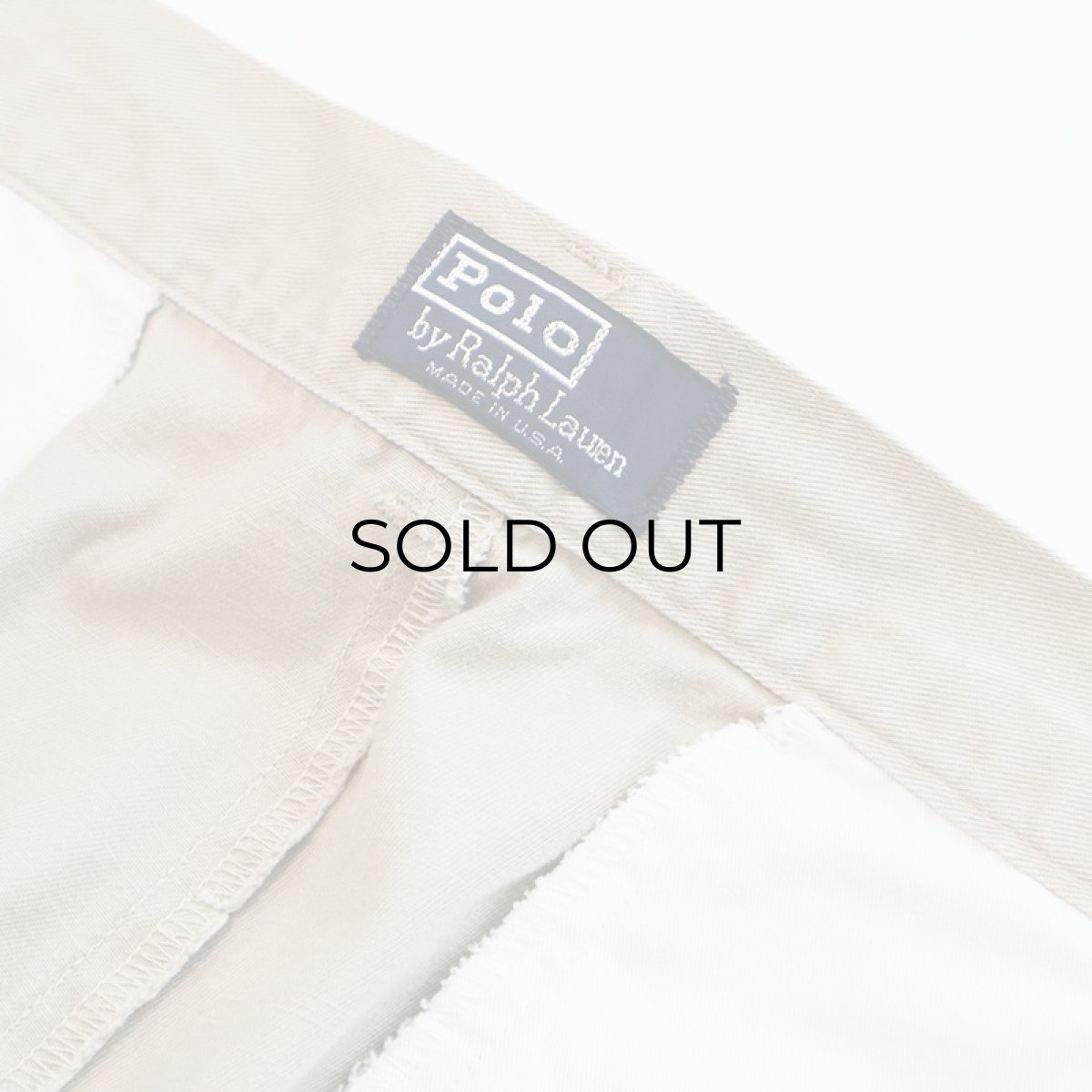 画像7: 〜90's Polo by Ralph Lauren "POLO CHINO" COTTON TWILL TUCK PANTS "MADE IN USA"【W33 x L32 程度】 (7)