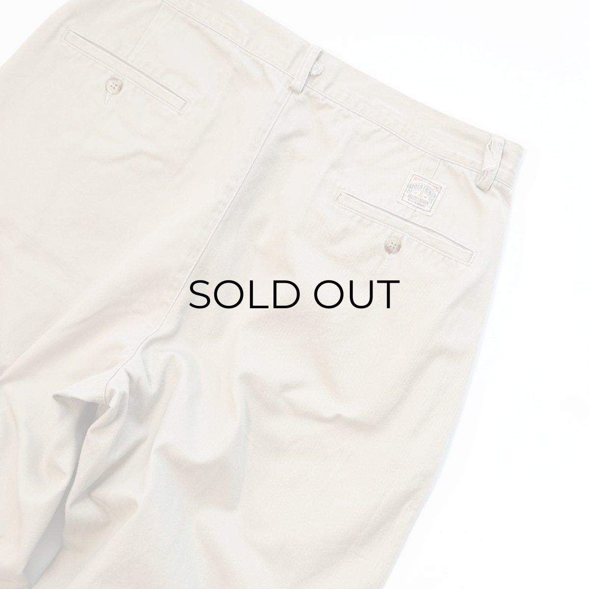 画像5: 〜90's Polo by Ralph Lauren "POLO CHINO" COTTON TWILL TUCK PANTS "MADE IN USA"【W33 x L32 程度】 (5)