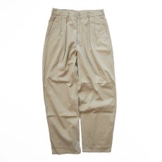 画像1: 80's UNKNOWN BRAND COTTON TWILL TUCK PANTS【W31 x L30 程度】 (1)