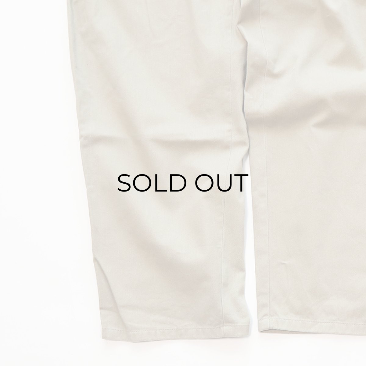 画像4: 80's UNKNOWN BRAND COTTON TWILL TUCK PANTS【W31 x L30 程度】 (4)