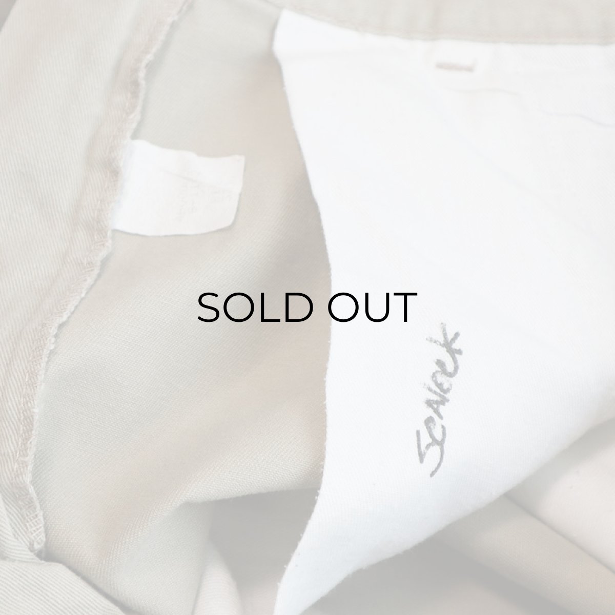 画像8: 80's UNKNOWN BRAND COTTON TWILL TUCK PANTS【W31 x L30 程度】 (8)