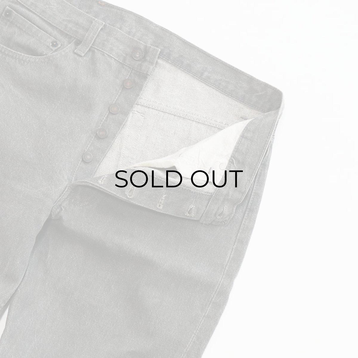 画像4: LEVI'S 501 GRAY DENIM PANTS "made in USA" 【W33 x L32 程度】 (4)