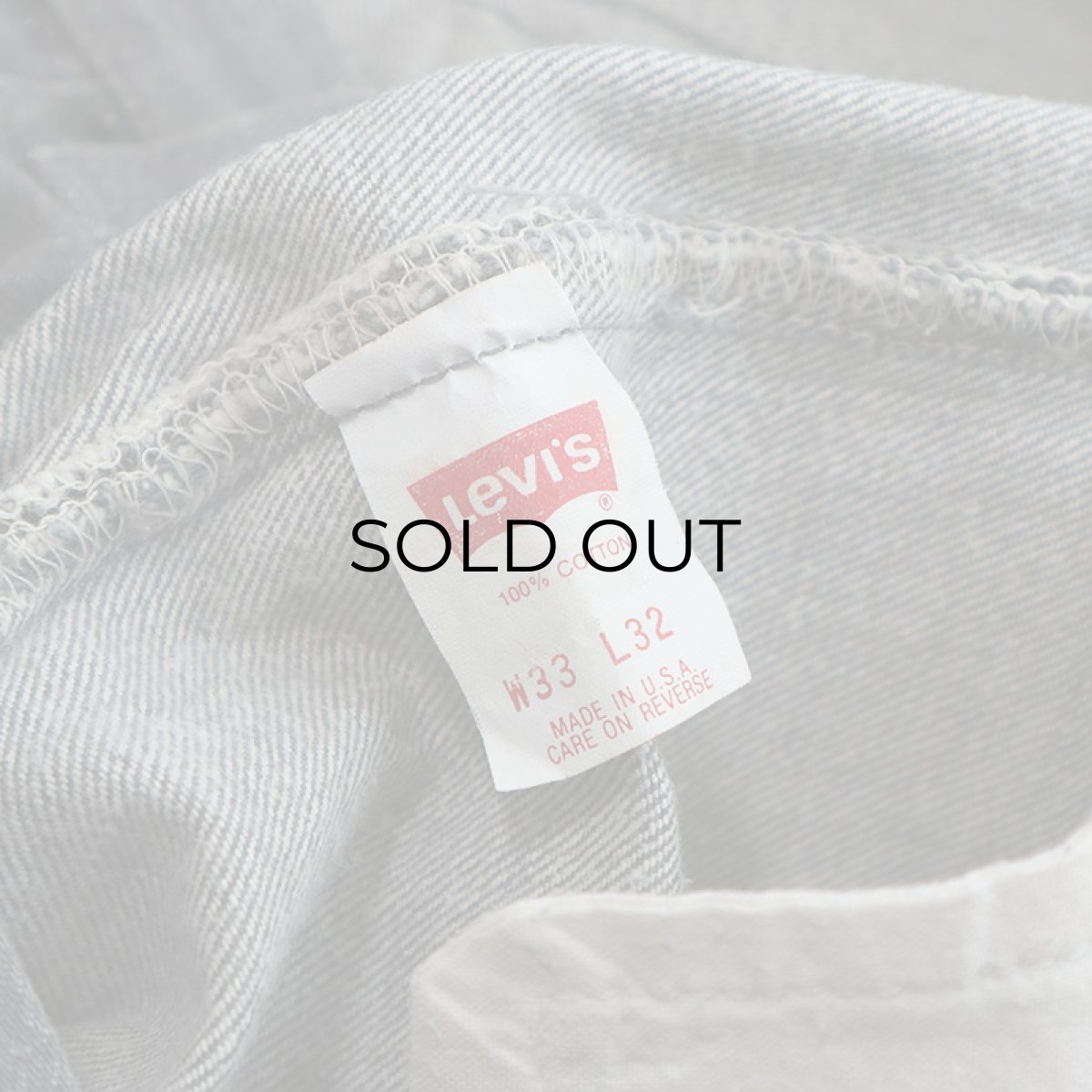 画像8: LEVI'S 501 GRAY DENIM PANTS "made in USA" 【W33 x L32 程度】 (8)