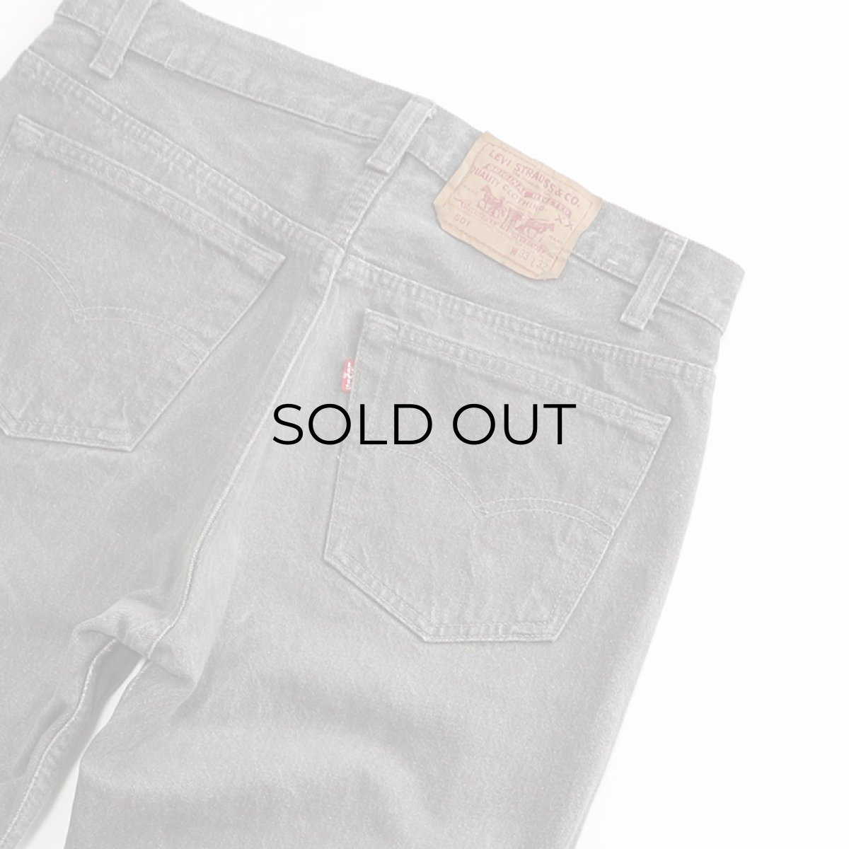 画像6: LEVI'S 501 GRAY DENIM PANTS "made in USA" 【W33 x L32 程度】 (6)