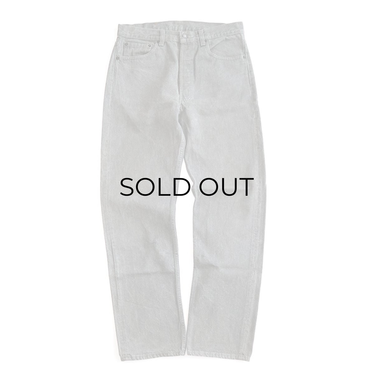 画像2: LEVI'S 501 GRAY DENIM PANTS "made in USA" 【W33 x L32 程度】 (2)