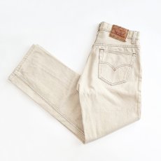 画像1: LEVI'S 501 BEIGE DENIM PANTS "made in USA" 【W31 x L29 程度】 (1)