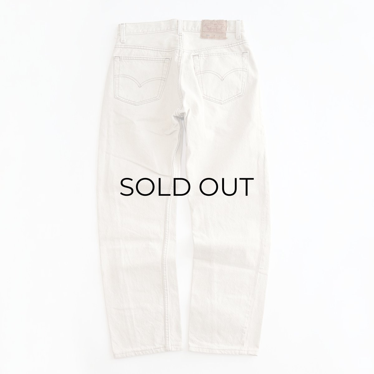 画像3: LEVI'S 501 BEIGE DENIM PANTS "made in USA" 【W31 x L29 程度】 (3)