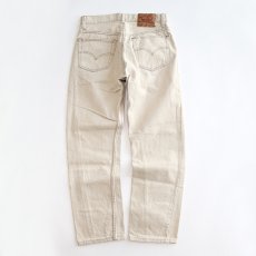 画像3: LEVI'S 501 BEIGE DENIM PANTS "made in USA" 【W31 x L29 程度】 (3)