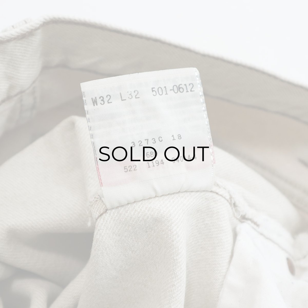 画像10: LEVI'S 501 BEIGE DENIM PANTS "made in USA" 【W31 x L29 程度】 (10)