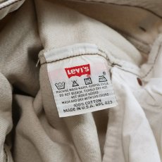 画像9: LEVI'S 501 BEIGE DENIM PANTS "made in USA" 【W31 x L29 程度】 (9)