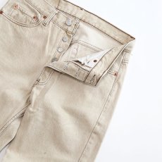 画像4: LEVI'S 501 BEIGE DENIM PANTS "made in USA" 【W31 x L29 程度】 (4)