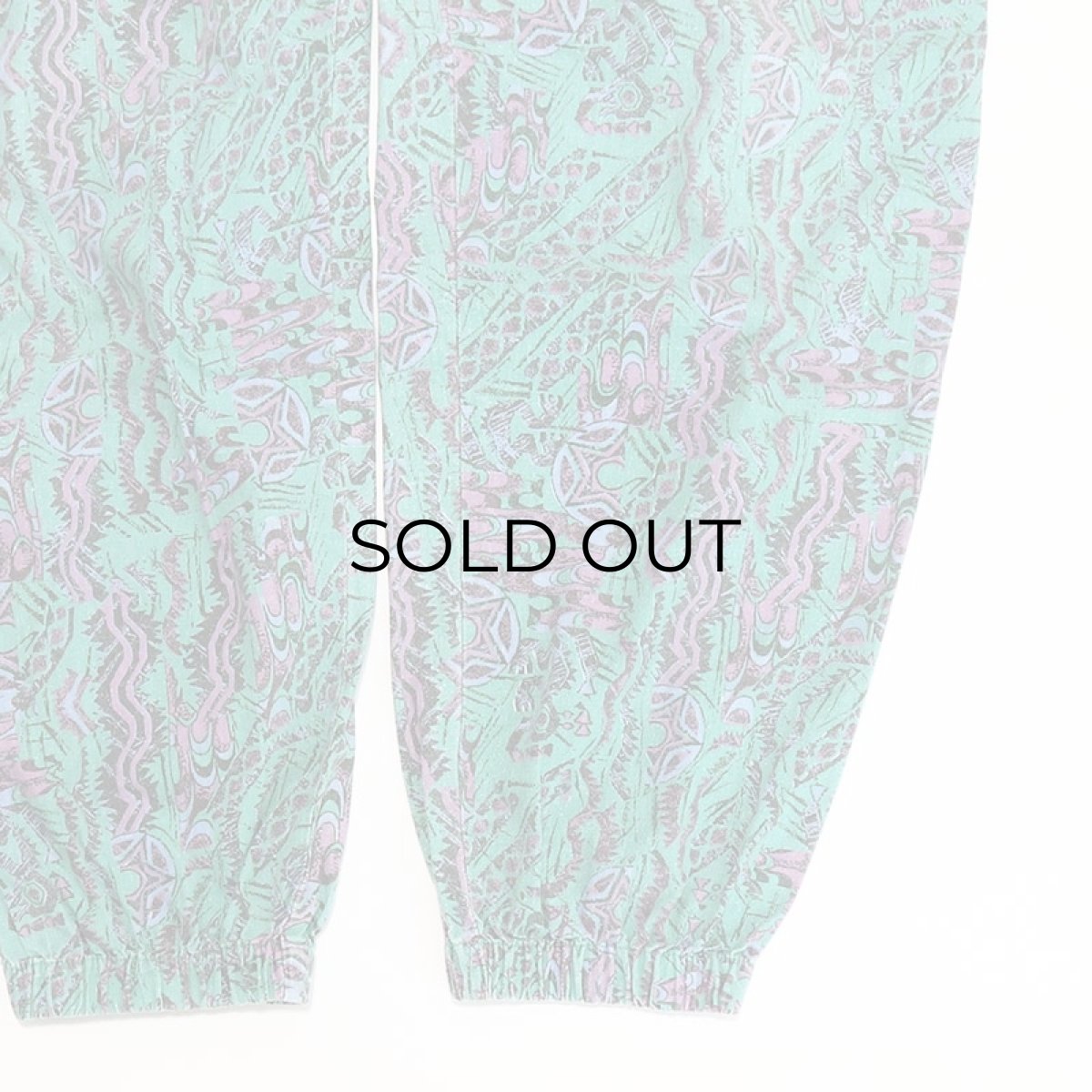 画像6: 80's PACIFIC MOTION COTTON ALL OVER PATTERN EASY BEACH PANTS (6)