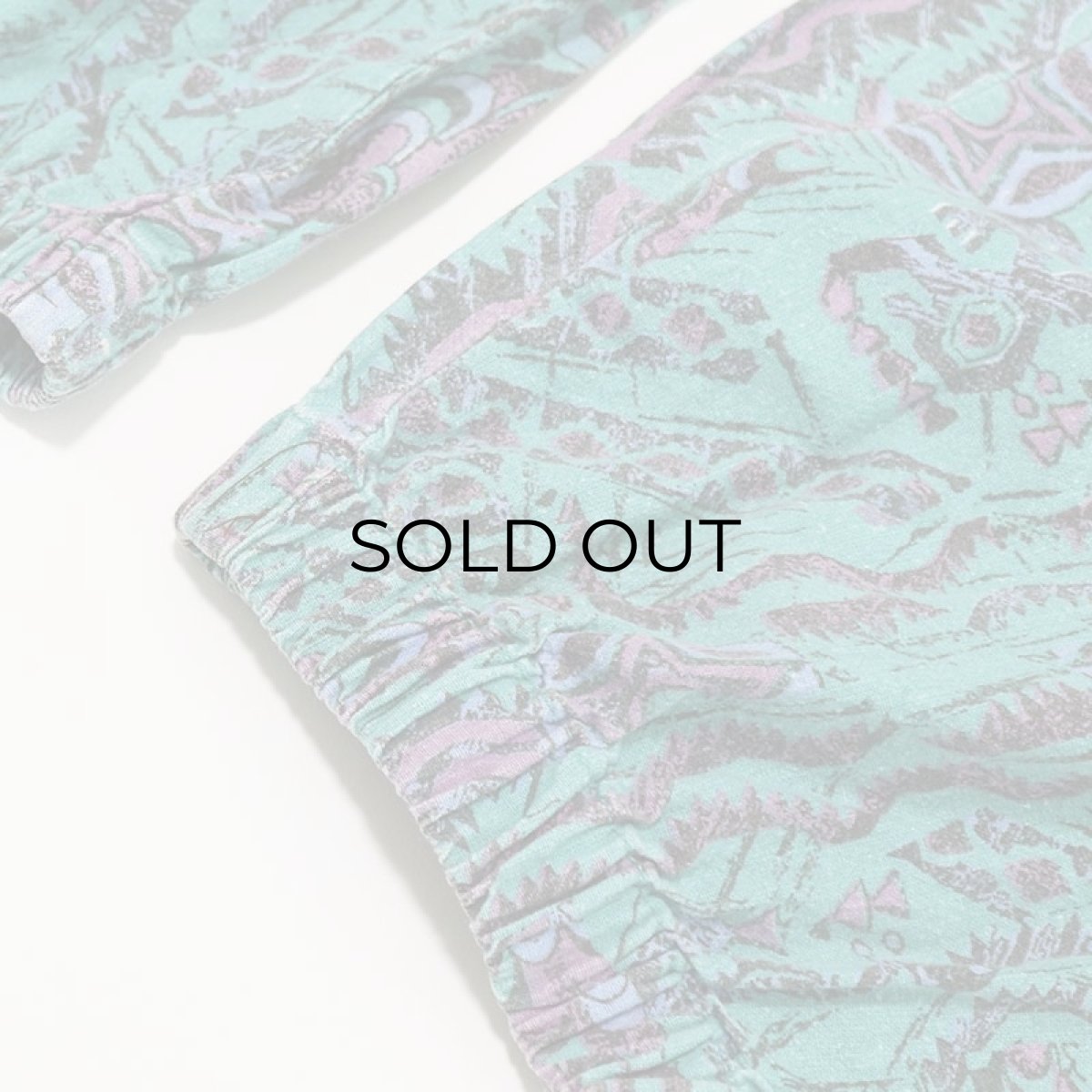 画像7: 80's PACIFIC MOTION COTTON ALL OVER PATTERN EASY BEACH PANTS (7)